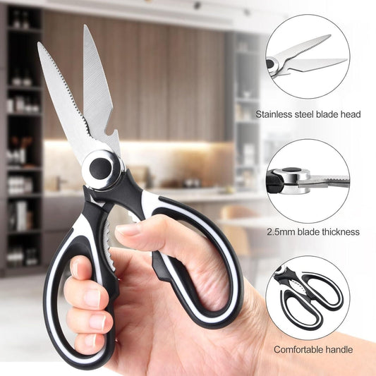 Multifunction Kitchen Scissors - Vegetable Cutter ,  Nutcracker Bottle Openers Tools